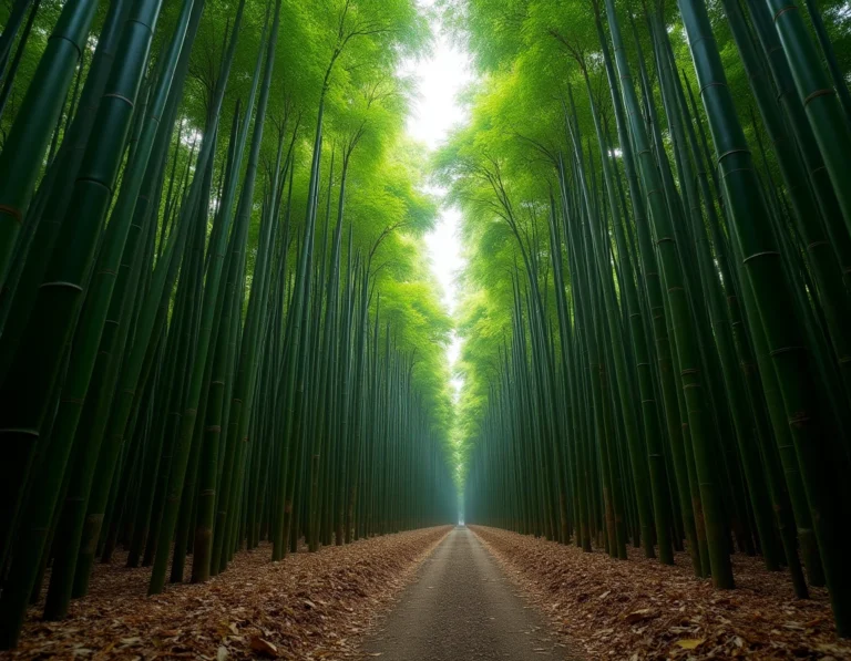 Forêt de bambous tropicaux dense illustrant l'histoire du supplice chinois du bambou